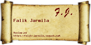Falik Jarmila névjegykártya